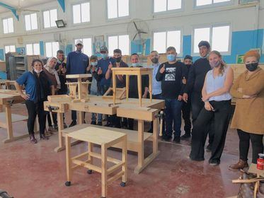 انهاء دورة نجارة لذوي الاحتياجات الخاصة بالتعاون مع مدرسة عمال التكنولوجية رهط